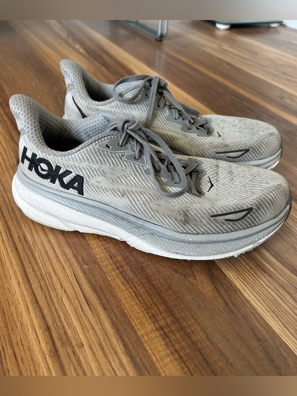 HOKA One One Clifton Gray Size 8 Men’s Shoes